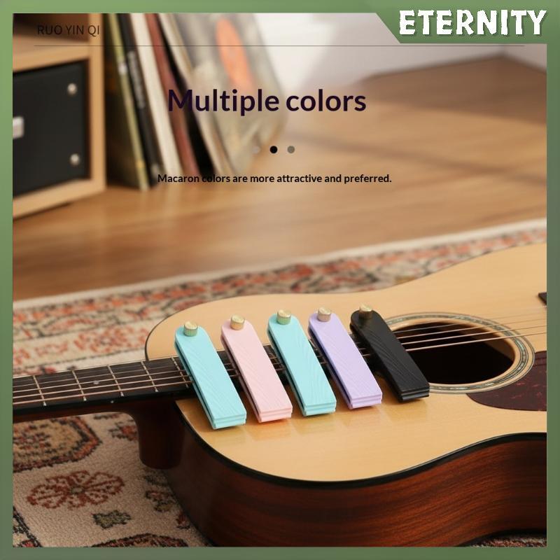 ETERNITY ปฏิบัติกีตาร์ Silencer Mute Pad String Guard Non-disturbing แบบพกพากีตาร์ String Protector 