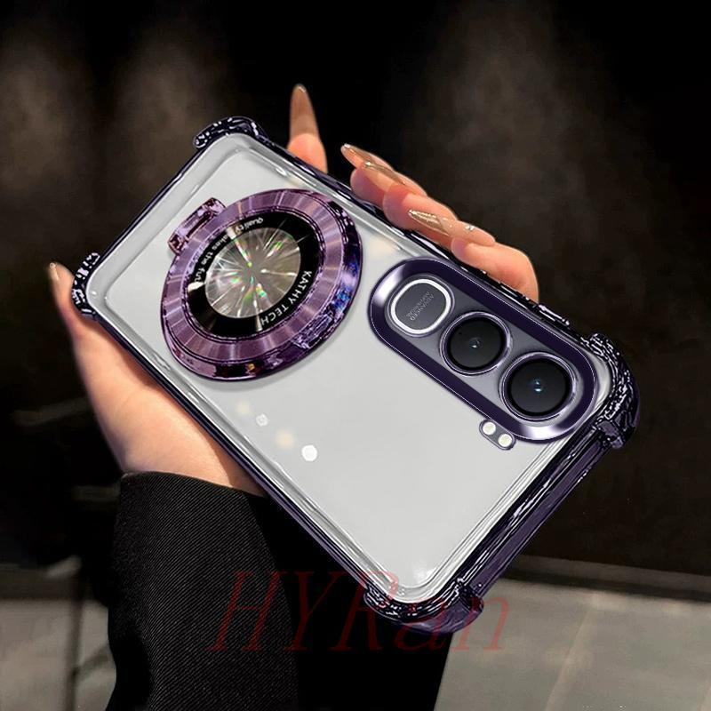เคส Vivo Y31 5G ถุงลมนิรภัยสี่มุมป้องกันการตก เคสโทรศัพท์แบบใสพร้อมขายึด CDSJ