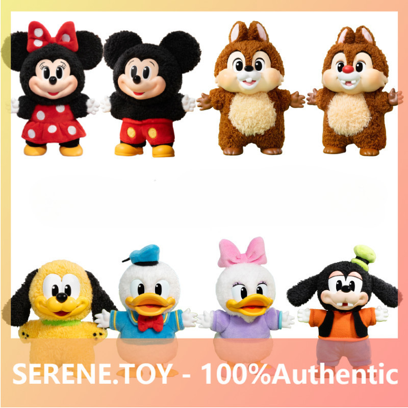 POPMART Mickey Family Cute Together Plush Pendant Series Mystery Box Toy Gift