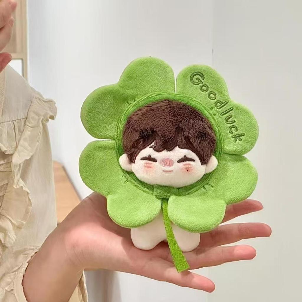 หมวก Lucky Clover น่ารัก 10 ซม. หมวกมูลค่าสูง Plush Self-moking Bear หมวกผ้าฝ้าย