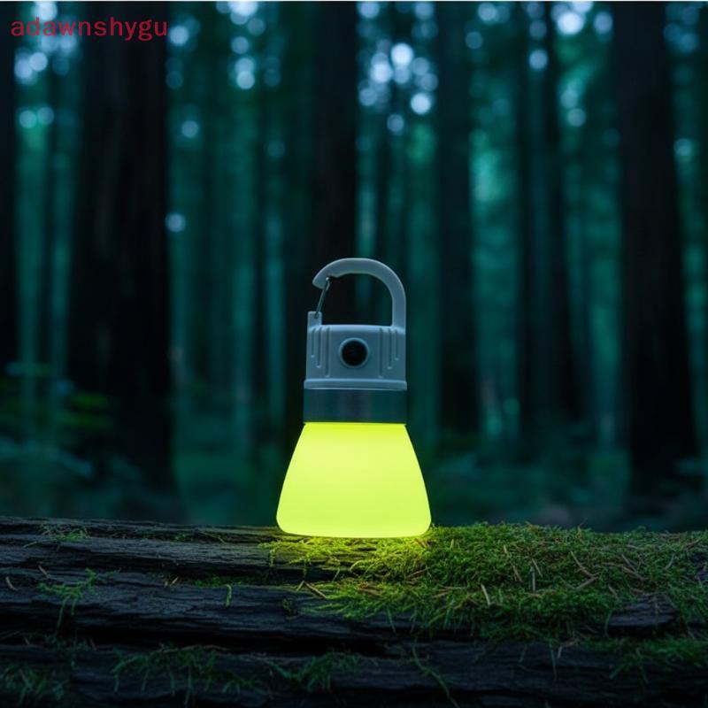 Adagu Mini LED Camping โคมไฟฝาขวดสไตล์แบบชาร์จไฟได้เต็นท์แขวน Ultra Bright สําหรับเดินป่าและกลางแจ้ง TH