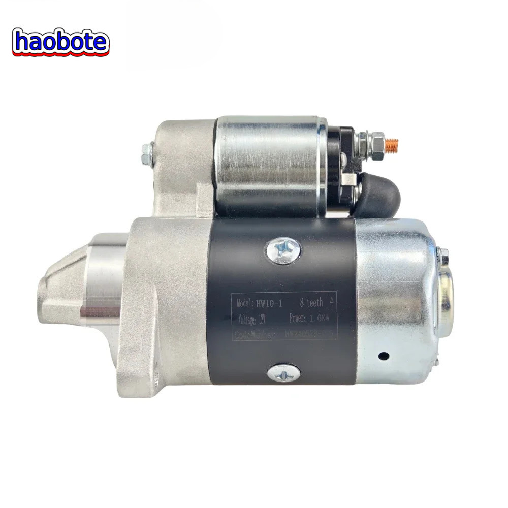 HW10-1 Starter สําหรับเครื่องกําเนิดไฟฟ้าดีเซลชุดเริ่มต้นมอเตอร์ 8 ฟัน 12V 1KW