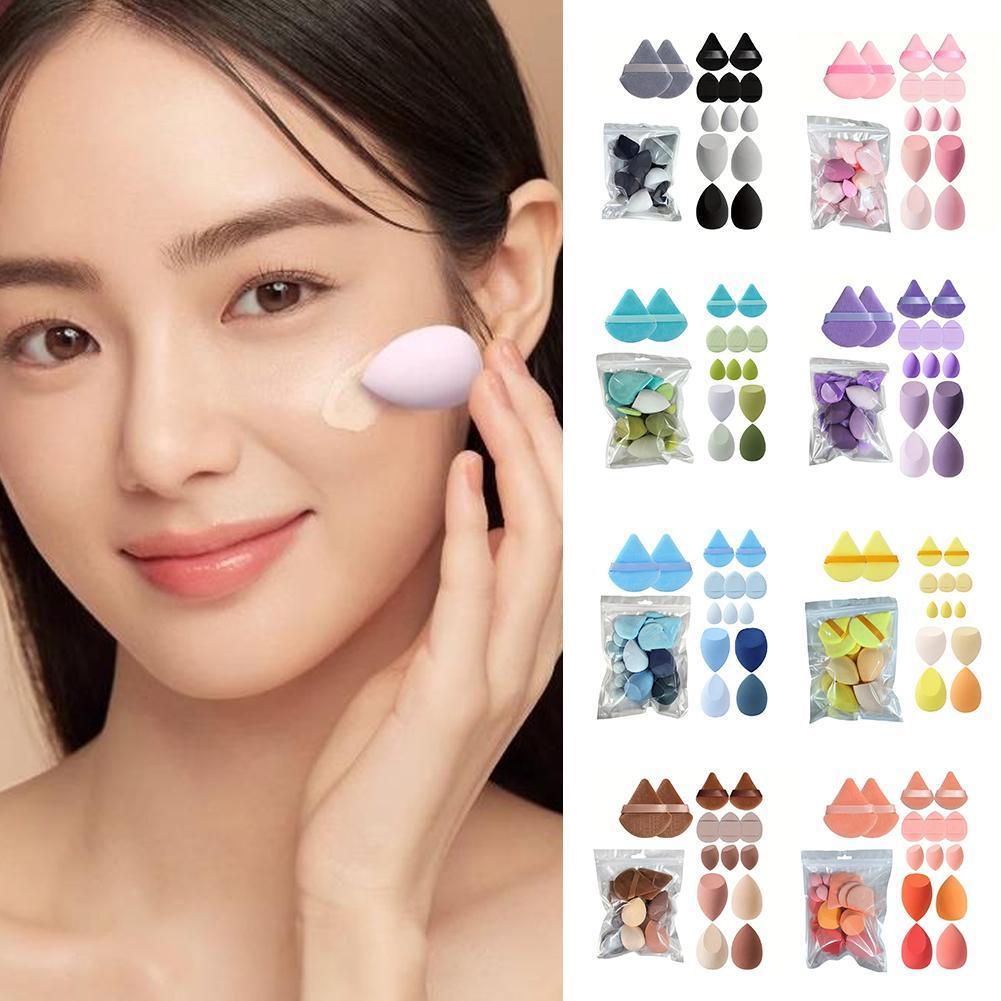 ฟองน้ําแต่งหน้า Super Soft Cosmetic Triangle Powder Cushion Dry Bb Drop Foundation Wet O5t2