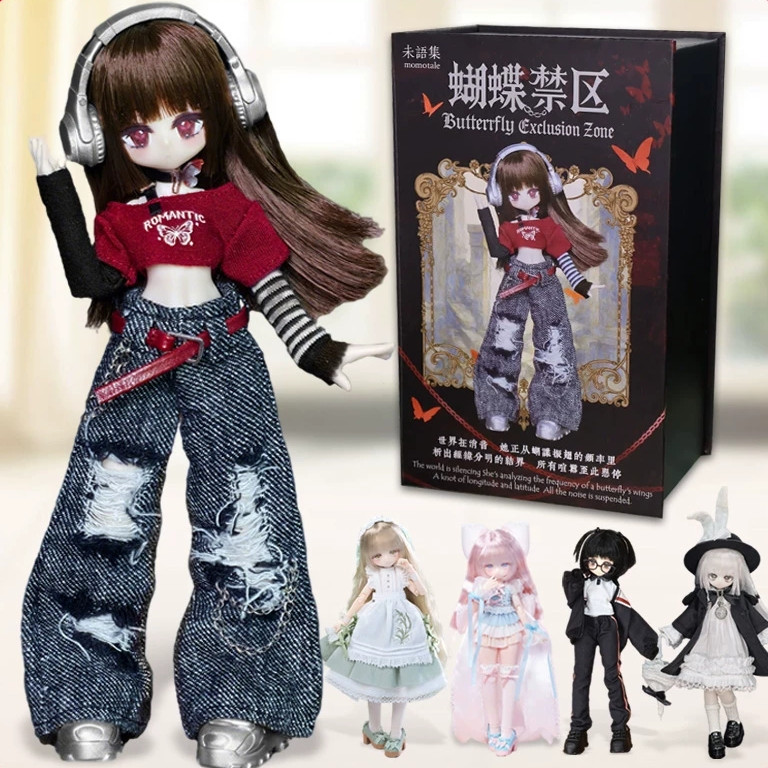 [ของแท้] คอลเลกชันที่ไม่ซ้ํากัน MOMO Girl Body Series 8 คะแนนBJD Action Figureตุ๊กตาตุ๊กตาน่ารักเดสก์ท็อปตกแต่งของขวัญวันเกิด