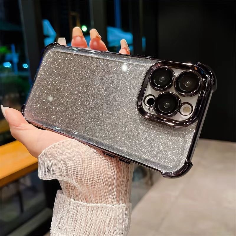 เคส VIVO Y19S V25 V20SE V20 V21E 4G Y85 V9 Y11 ใหม่ซิลิโคนแฟลชผง Drop Proof กรณีโทรศัพท์