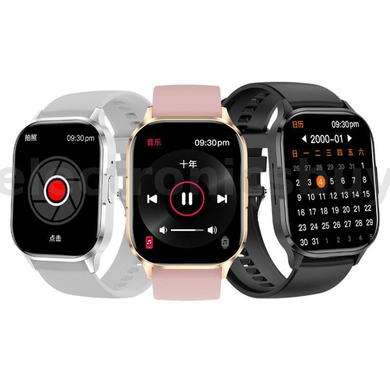 SENBONO HK21 2.01 "AMOLED BT Call HR BP SpO2 Glucose Monitor Sleep NFC Multi-Sport Music IP67 นาฬิกา