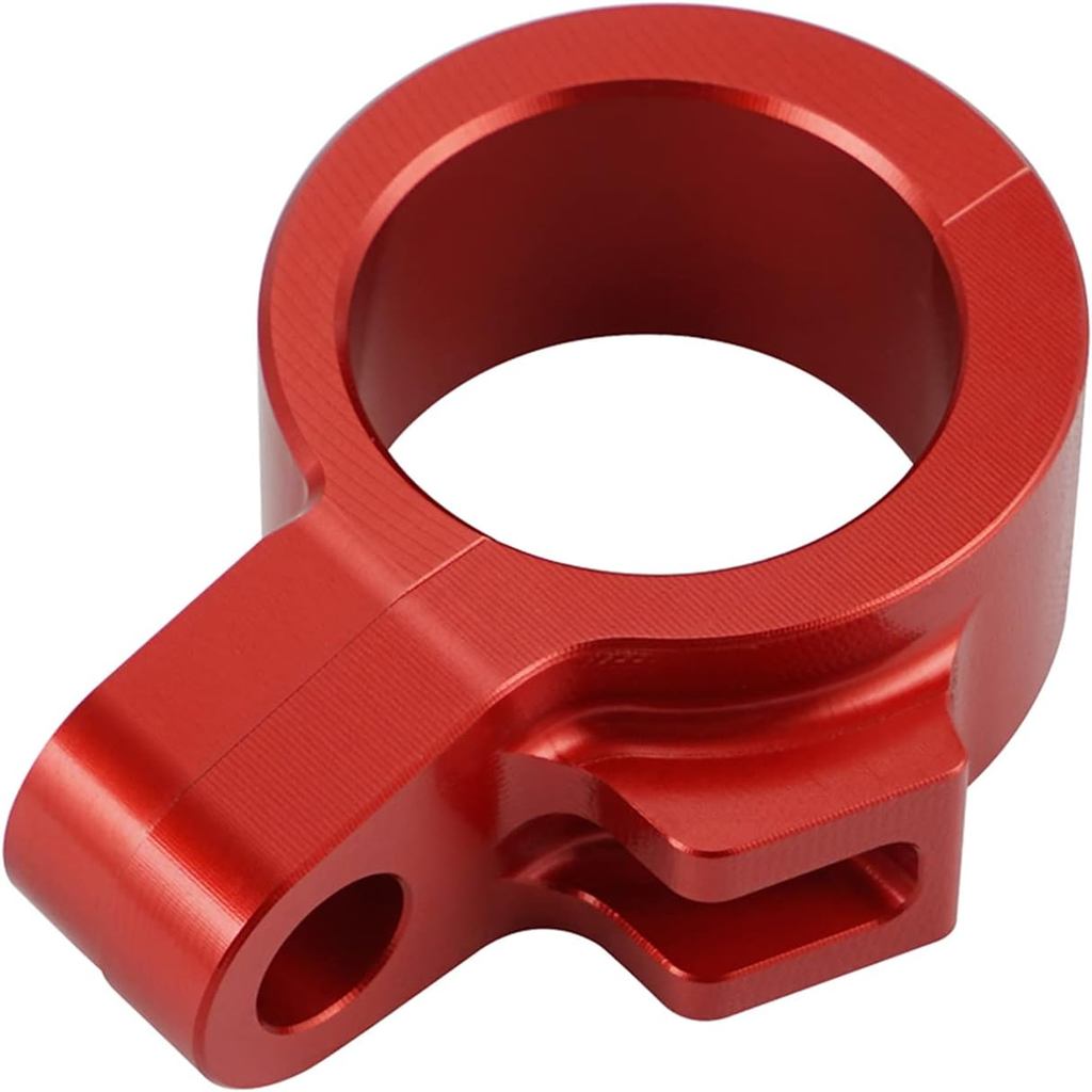 NICECNC สีแดงสายเบรคหน้าคู่มือท่อ Clamp ใช้งานร่วมกับ CR125R/250R 89-07 500R 89-01 85R/RB 03-07 80R/