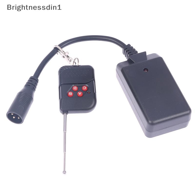 [Brightnessdin] แบบพกพา 3 Pins XLR รีโมทคอนโทรลไร้สายสําหรับเครื่องหมอก DJ Stage Controller Receptor