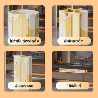 อ่างอาบน้ำพับได้ ขนาด 75x65cm ไม่ต้องติดตั้ง ประหยัดพื้นที่ รับน้ำหนักได้ 200kg เหมาะสำหรับการอาบน้ำสปาที่บ้าน