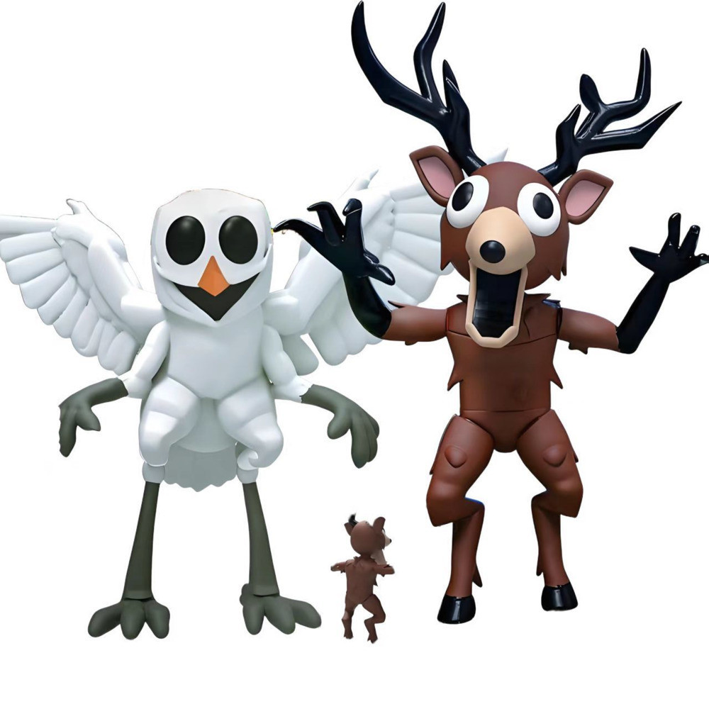 99คืนในป่ารูป99คืนในป่ากวางนกฮูกหุ่น99คืนในป่าตุ๊กตาของเล่นตุ๊กตาพลาสติก