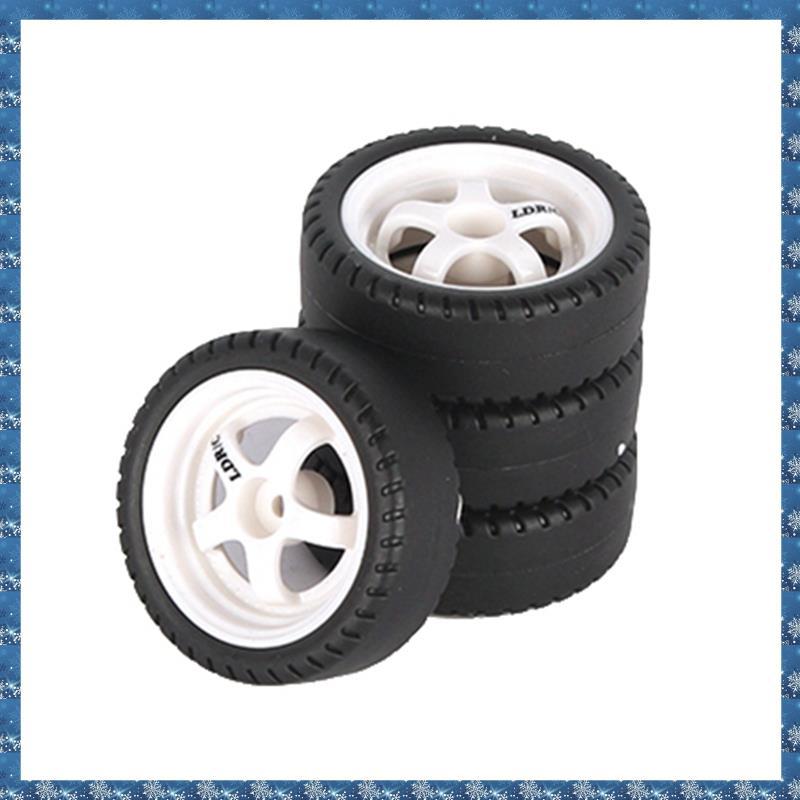 (PGM)4 ชิ้น 33 มิลลิเมตร RC Drift ยางล้อ Hard Tyre สําหรับ LDRC AE86 A86 A86P LD1801 1/18 RC รถอะไหล