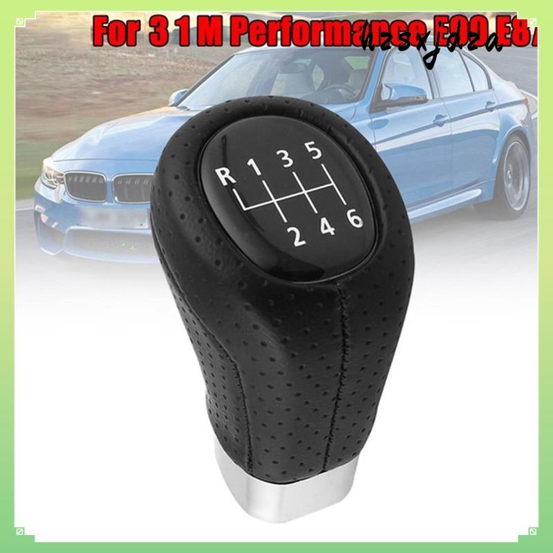6 ความเร็วเกียร์ Shift Knob หนังสําหรับ - 1Series 3Series E81 E82 E87 E88 E90 E91 E92 E93 hzsxjdza.t
