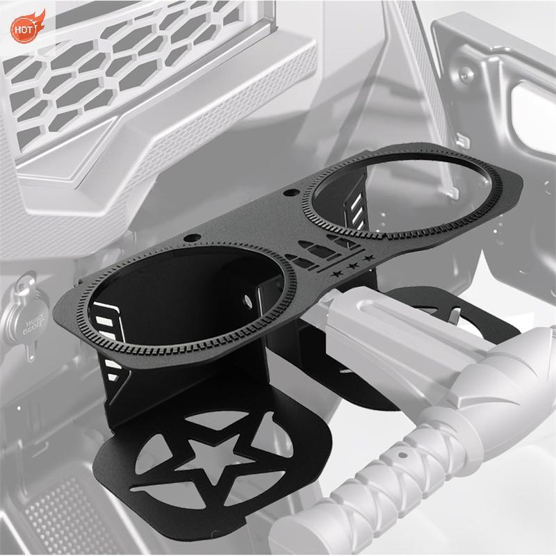 MOX Grab Bar Cup Holder-patible With Polaris RZR 1000/800/570/200 - เหมาะกับขวดใหญ่ 18-40oz, อุปกรณ์