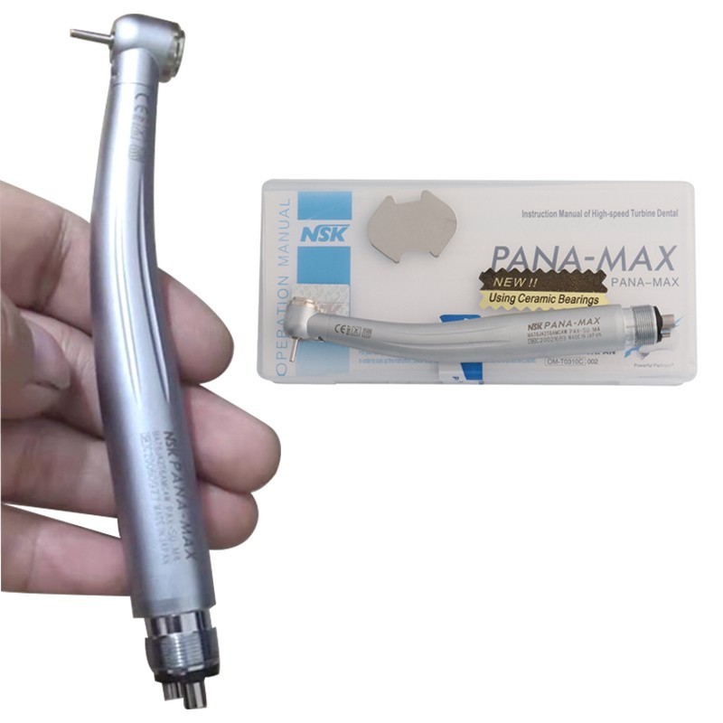 อุปกรณ์ทันตกรรมความเร็วสูง ปานามาซ์ Nsk Handpiece 2 / 4 หลุมพร้อมไฟ นํา 1 ชุด