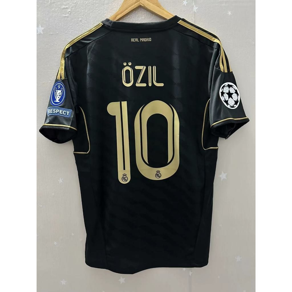 Retro Football Jersey 11-12 Real-Madri Away RONALDO KAKA OZIL คุณภาพสูง RMA เสื้อฟุตบอลแฟนที่กําหนดเ
