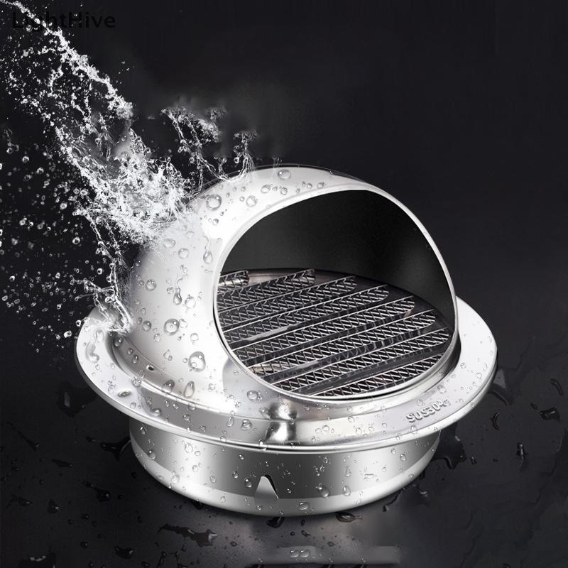 [LightHive] Vent Cover Duct Vent, Dryer Exhaust Vent Wall Vent Stainless Steel Round Vent Cover for 