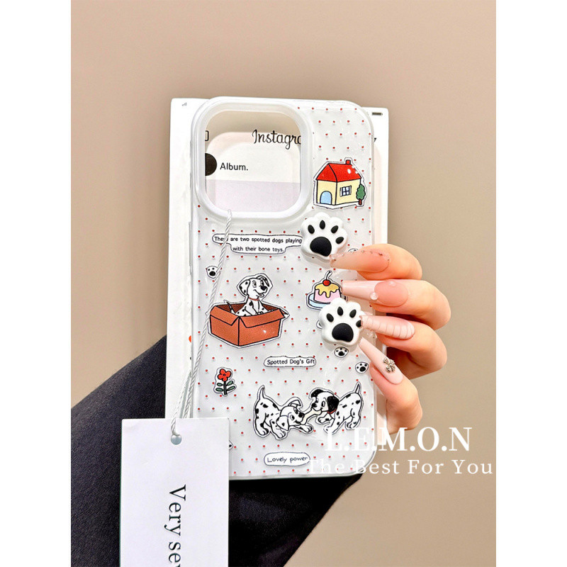 เวอร์ชั่นเกาหลีขนมน่ารักจุดรักเปลือกอ่อนสําหรับเคส iphone 16Promax 15 15promax 14promax 14plus 13pro