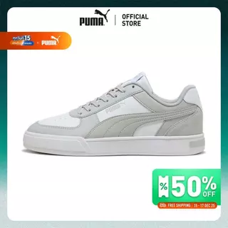 PUMA BASICS - รองเท้าผ้าใบ Caven Mix สีเทา - 39939811