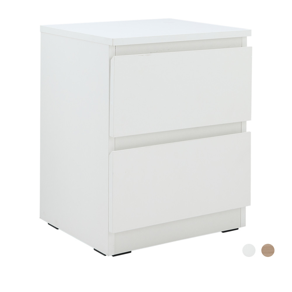 INDEX LIVING MALL โต๊ะข้างเตียง 2 ลิ้นชัก รุ่นเมซอง