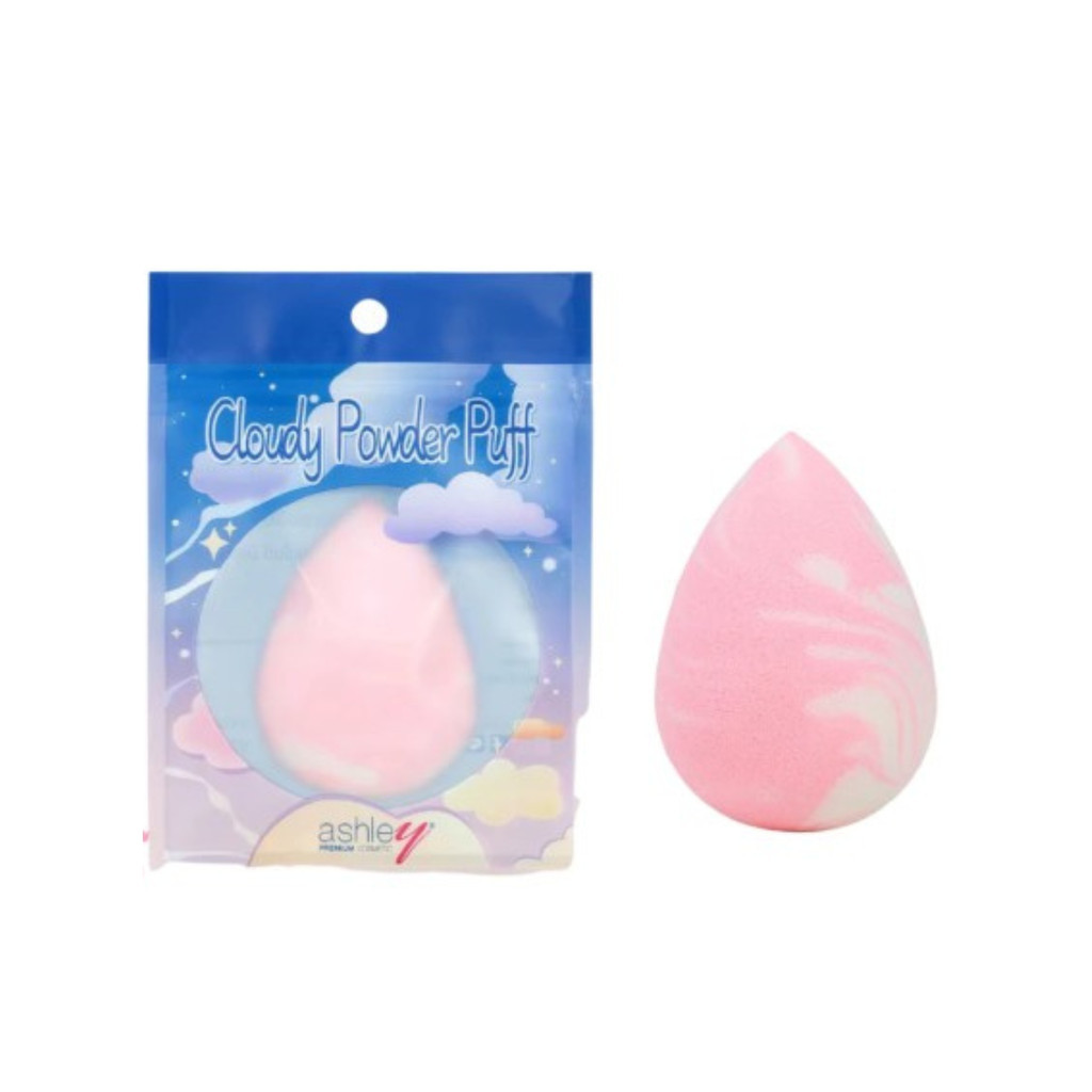 ASHLEY CLOUDY POWDER PUFF (AA257) แอชลี่ย์ พัฟไข่ ลายหินอ่อน x 1 ชิ้น abcmall