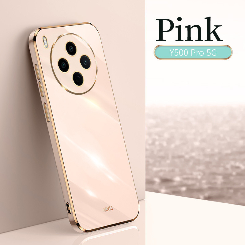 สําหรับVivo Y500 Pro 5Gกรณีกันกระแทกซิลิโคนอ่อนนุ่มElectroplatingเคสโทรศัพท์สําหรับVivo Y500Pro 5Gปก