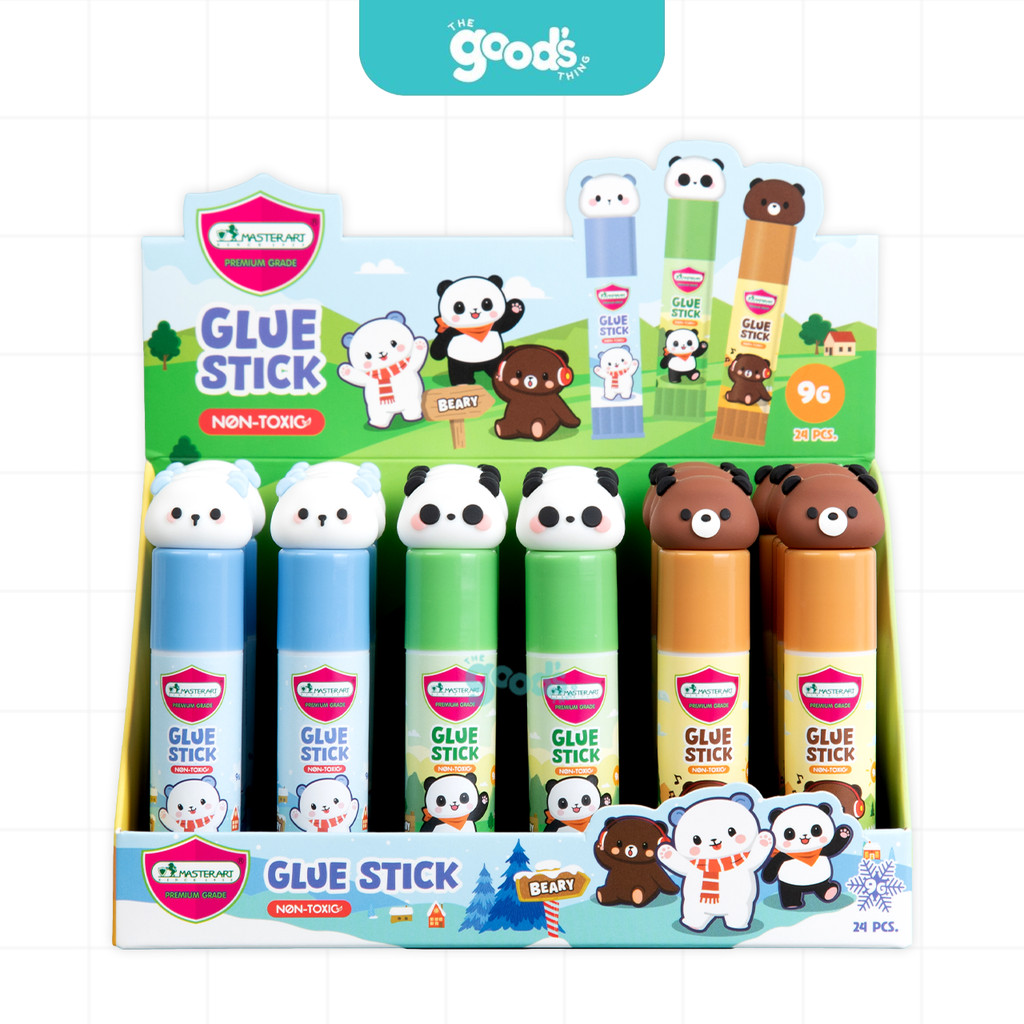 กาวแท่ง Master art รุ่น Beary กาว Glue stick แบรี่ 9g ไร้สารพิษ Non toxic ปลอดภัยสำหรับเด็ก คละลาย (จำนวน1แท่ง) ราคา ถูกที่สุด ดีลบีเคเค แกลเลอรีภาพที่ 4
