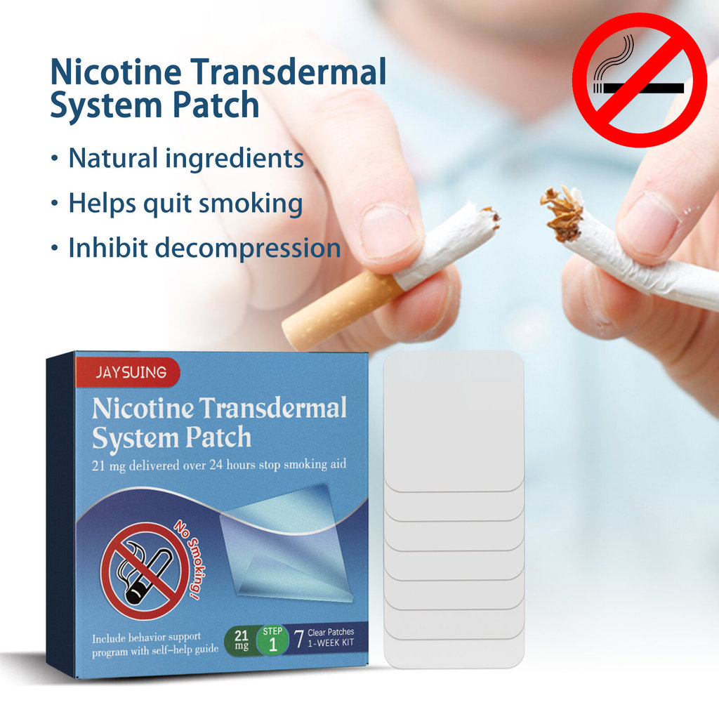 Jaysu Anti-Smoke Transdermal Nicotine System สติกเกอร์เลิกบุหรี่ Cessation戒烟贴片 pcs