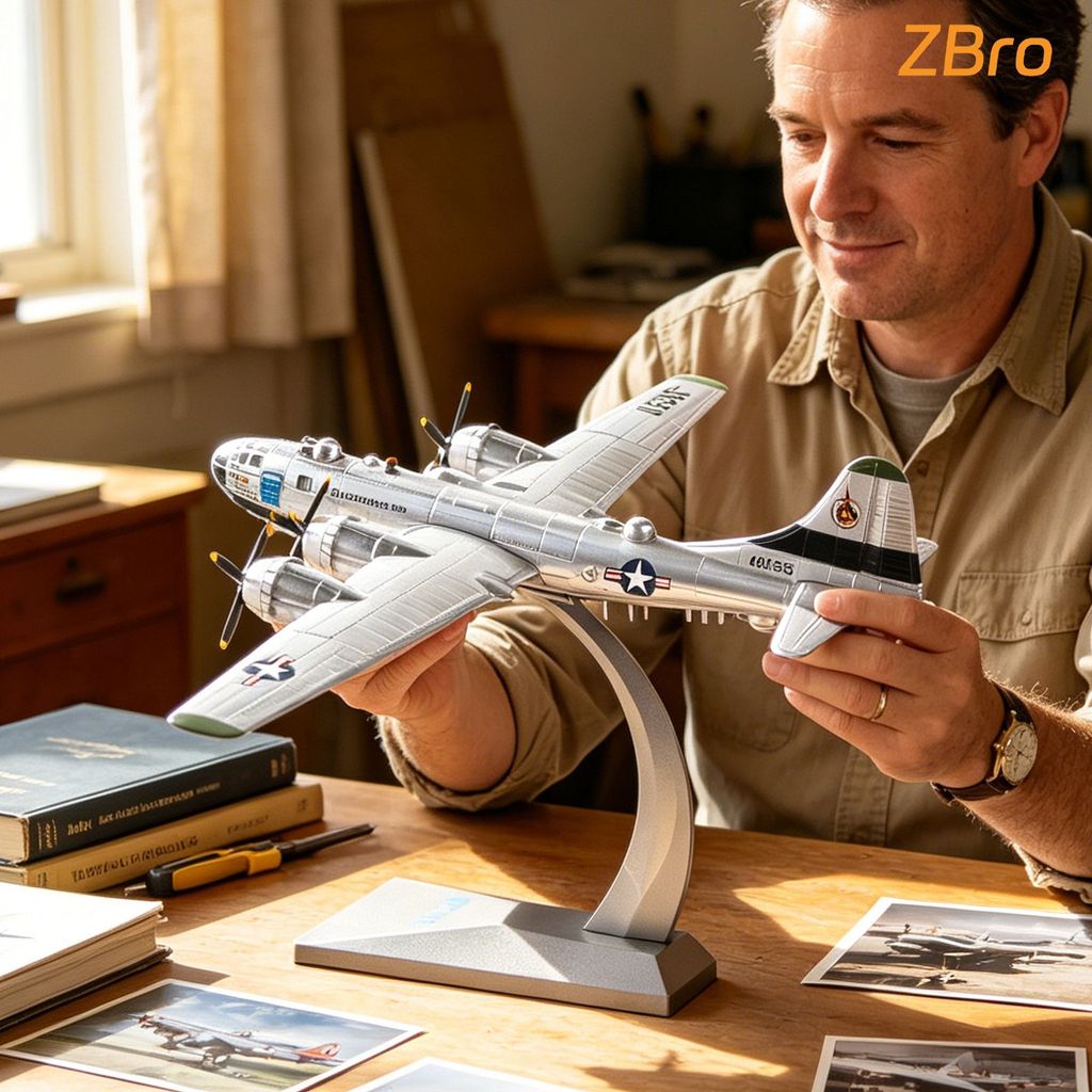 1: 144 World War II เครื่องบินรุ่นโลหะผสม B-29 Bomber อเมริกัน b29 จําลอง Static ทหารผลิตภัณฑ์สําเร็