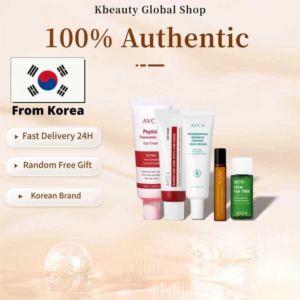 [AVCA] ครีมคอกระชับริ้วรอย 30ml/Cica Tea Tree Spot Oil Essence, 8g/Scalp Revive Ampoule 20ml/อายครีม