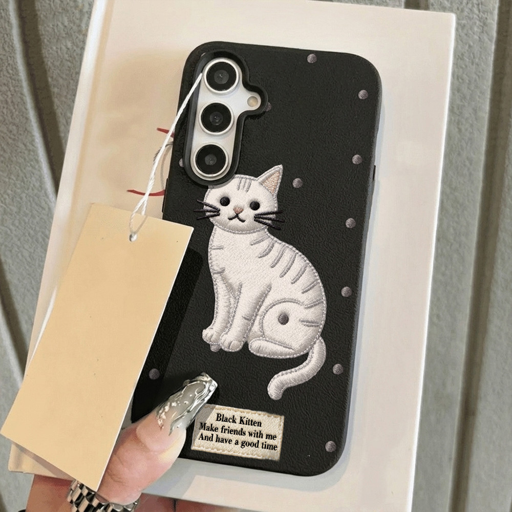 เคสมือถือ For Samsung A56 A07 A55 A17 A05S A16 A15 A54 S24 S25 A36 A35 A54 A34 A26 A53 S26 Ultra การ์ตูนน่ารักทำจากหนัง
