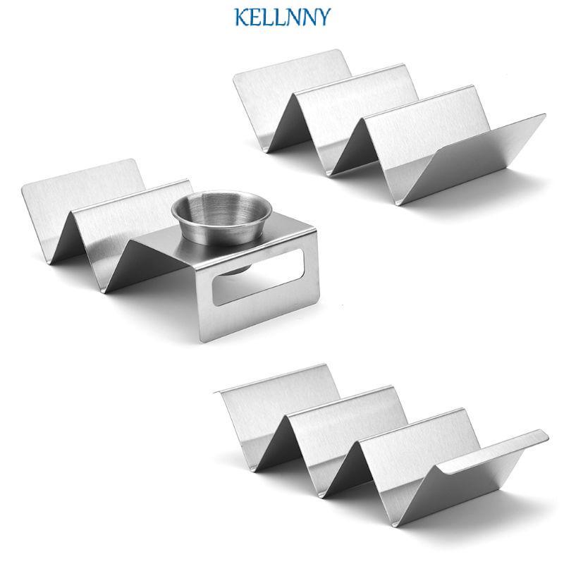 Kellnny เตาอบย่างปลอดภัยสแตนเลส Taco Racks Taco Rack เครื่องล้างจานเตาอบย่างปลอดภัย