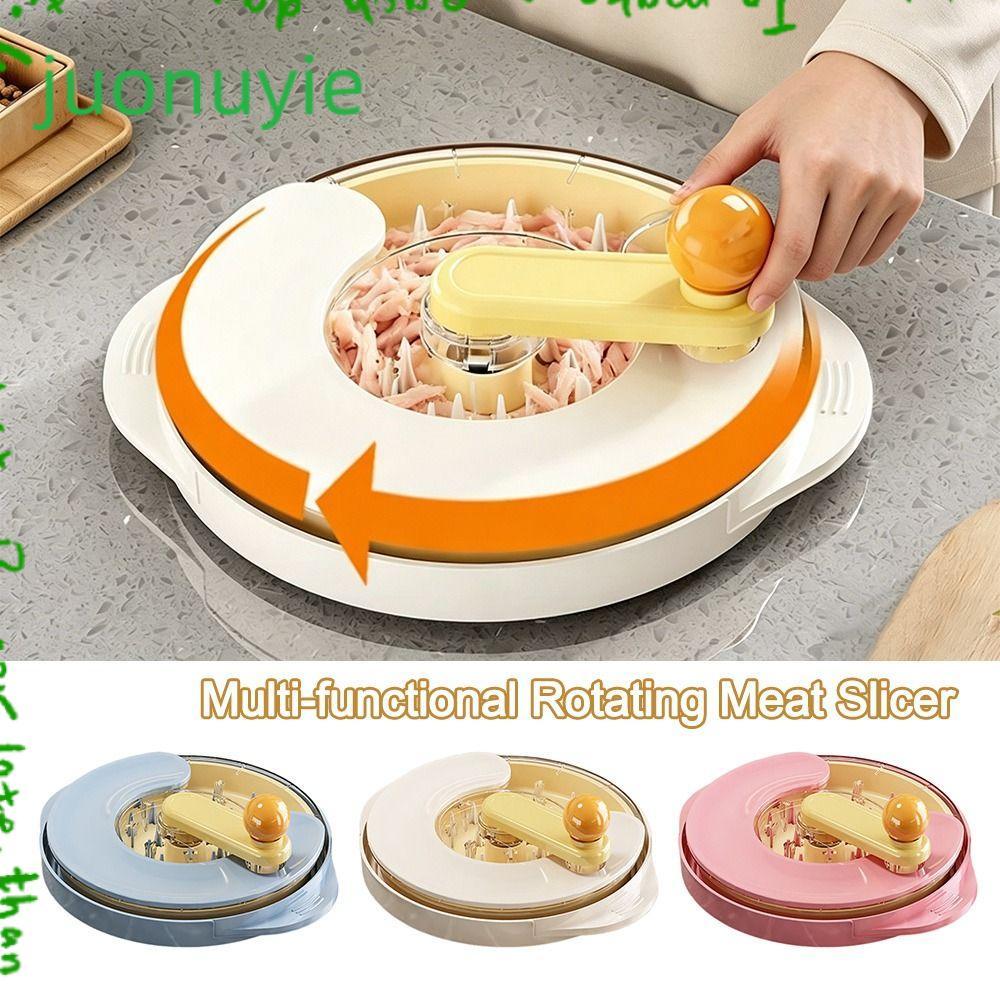 JUONUYIE เครื่องทําไก่หมุนได้ เครื่องย่อยอาหารอกไก่ เครื่องทําลายเอกสารอย่างรวดเร็วแบบมือหมุนกลม เครื่องมือหั่นเนื้อมัลติฟังก์ชั่น