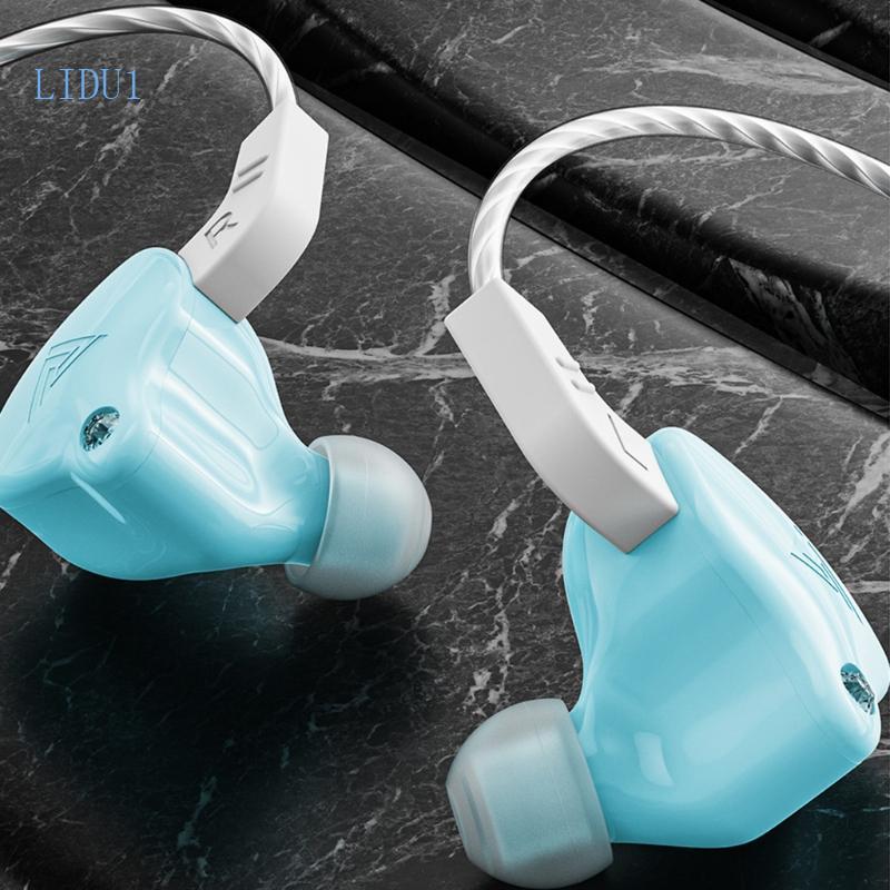 LIDU1 หูฟังหูฟัง QKZ AK6-X หูฟังชนิดใส่ในหูสําหรับโทรศัพท์สมาร์ทพร้อมไมโครโฟน