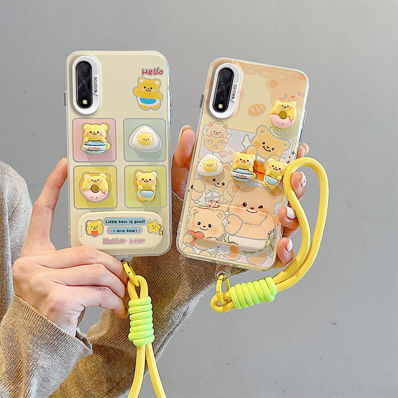 เคส Vivo S1 เคส For Vivo เคส พร้อมตัวยึดกระจก 3D ตุ๊กตาโทรศัพท์แบบแข็ง BB-CYJZ