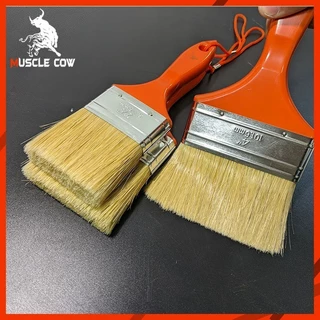 MUSCLE COW แปรงทาสีขนสัตว์แท้ 1-4" ด้ามทน ขนแปรงหนา ทาสีเรียบ ทนทาน สำหรับงานทาสี ตกแต่ง