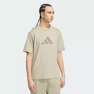 adidas ไลฟ์สไตล์ เสื้อยืด Future Icons 3 Bar Logo ผู้ชาย สีน้ำตาล KD5184