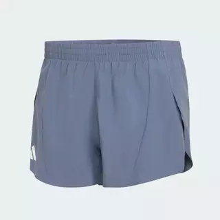 adidas วิ่ง กางเกงวิ่งขาสั้นผ่าข้าง Adizero Essentials ผู้ชาย สีดำ KT4841