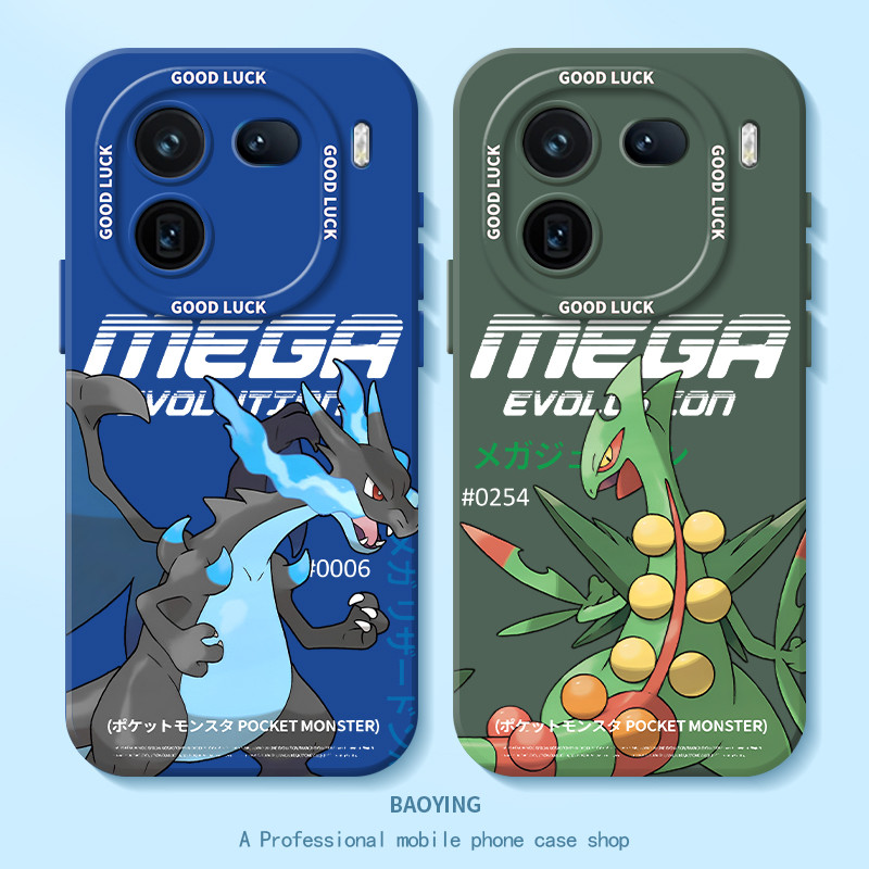 Charizard เหมาะสําหรับ iqoo13 เคสโทรศัพท์ neo10pro Pokémon z9turbo + OnePlus 12t ชุด 11s ชาย 7/8 การ
