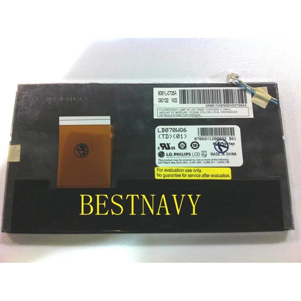 จัดส่งฟรี ยี่ห้อใหม่ LB070WQ6 (TD) (01) 7 นิ้ว LB070WQ6-TD01 จอแสดงผล LCD แผง LCD