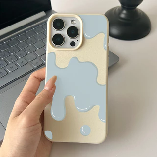 เคสโทรศัพท์หนังนิ่มลายหยดน้ำ เคส IPhone 17 16 15 12 14 13 11 Pro Max 7 8 Plus XS Max XR เคสโทรศัพท์