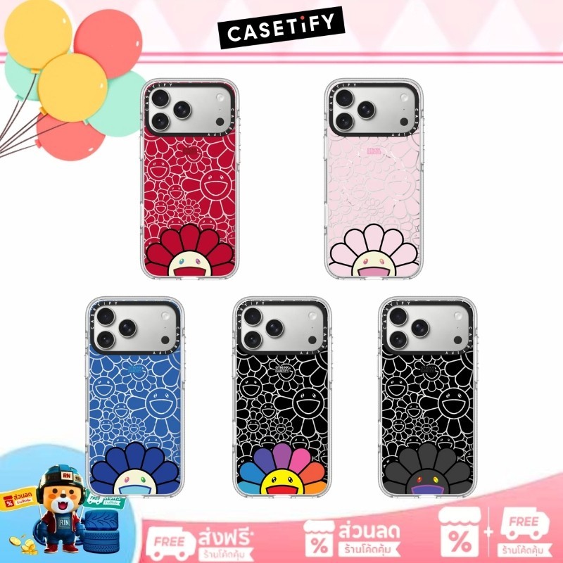 CASETiFY x TAKASHI MURAKAMI SMILE PHONE CASE ครอบมือถือ（ของแท้ 100 %）