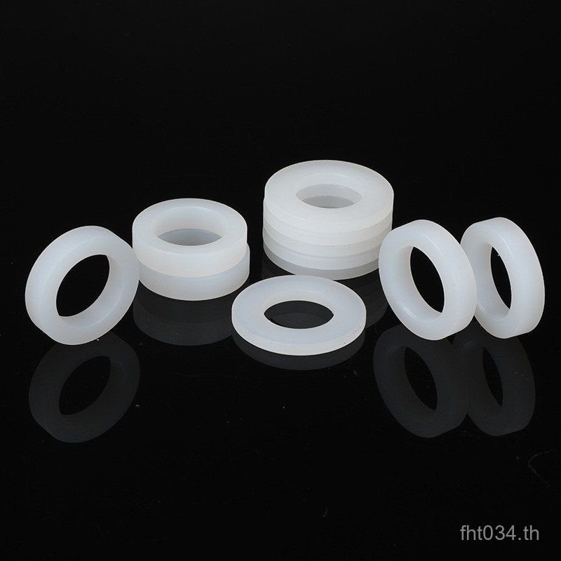 P PA6 พลาสติกหนา PA6 ปะเก็นสกรูขนาดใหญ่พิเศษฉนวนกันความร้อนแหวนปิดผนึกปะเก็นแบนรอบไนลอน ZA4C