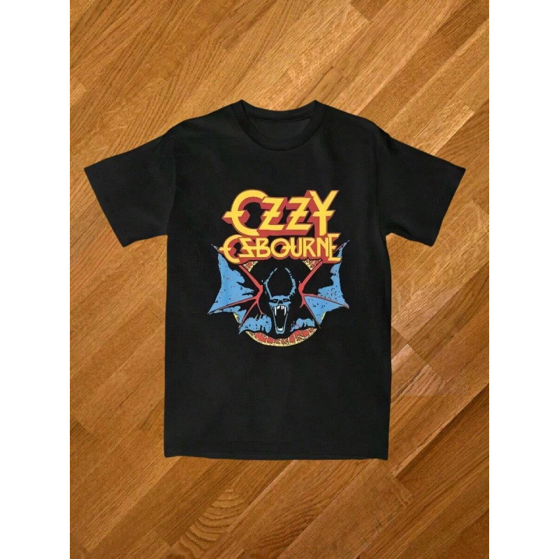 เสื้อยืดผู้ชาย ออกแบบ etro Bat Rock Crazy Ozzy Osbourne พร้อมส่ง