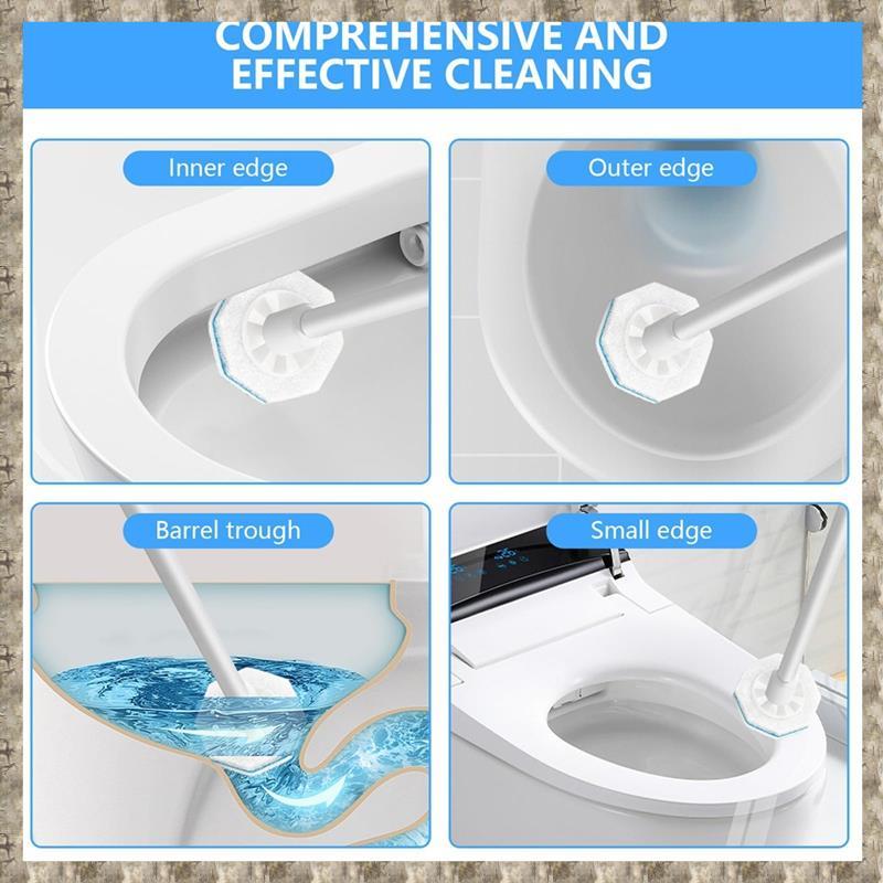 [uhktyltui123.th] อัพเกรดหัวไม้กายสิทธิ์สําหรับทําความสะอาดห้องน้ําเข้ากันได้กับรีฟิล