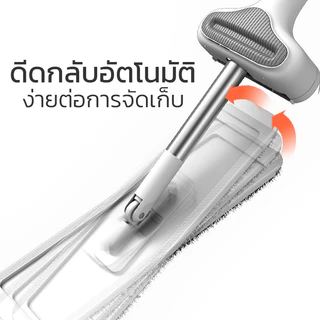ไม้ม๊อบแบนถูพื้น รีดน้ำ ทำความสะอาดได้ง่ายขึ้นในมุมแคบ