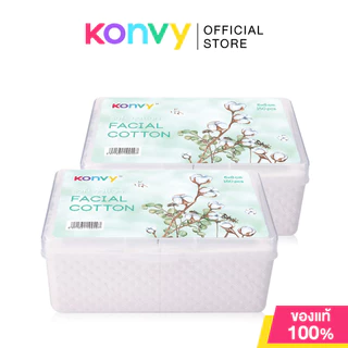 Konvy Facial Cotton 150pcs คอนวี่ สำลีแผ่นบาง เพื่อผิวหน้าโดยเฉพาะ.