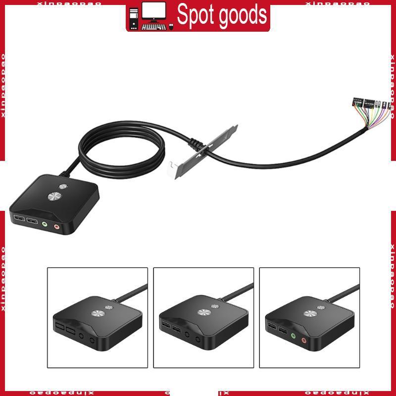 XI PC Host Power Desktop Switch Button Switch Box Dual USB Dual interfaces