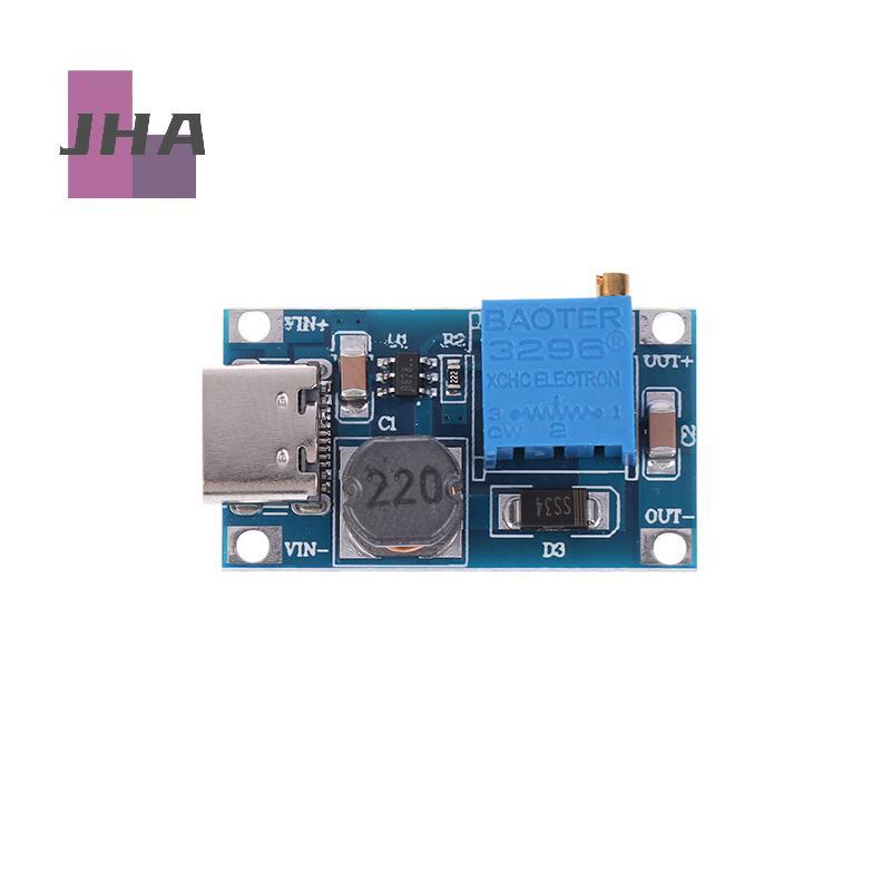 [JHA] 5 ชิ้น Boost Module MT3608 Type C Step Up Converter - 2A Boost Regulator บอร์ดแปลงแรงดันไฟฟ้า 
