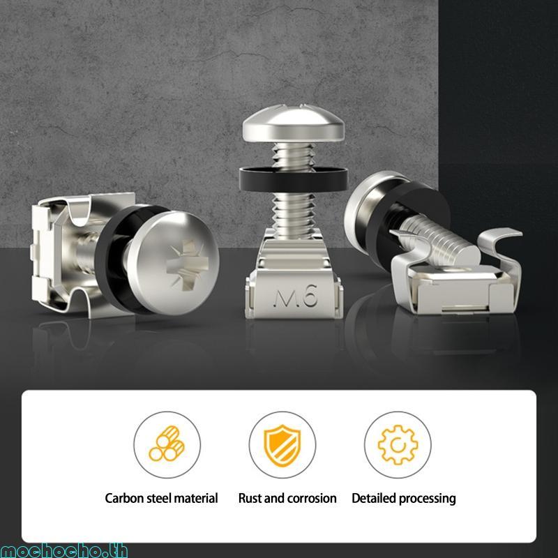 Mochocho M6x12 มม. 16 มม. เซิร์ฟเวอร์ชั้นวางเซิร์ฟเวอร์ Mount M6 Rack Mount สกรูชุด