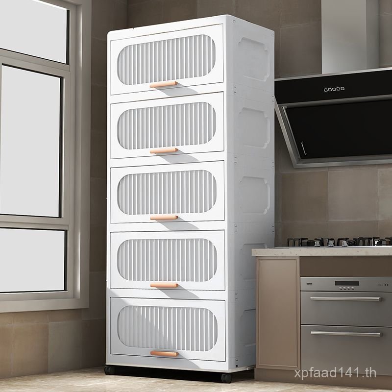 Flip Locker Multi-Layer ห้องนั่งเล่นในครัวเรือนหนาเสื้อผ้าของเล่น Locker ตู้เก็บของขนมขบเคี้ยวตู้ลิ้